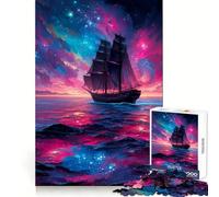 Puzzle Difficile Naviguer Travers Le Cosmos pour Adultes, 1000 pièces, Casse-tête Mental, détente et Art Assembler, Cadeau spécial (38x26cm)