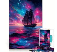 Puzzle Difficile Naviguer Travers Le Cosmos pour Adultes, 1000 pièces, Casse-tête Mental, détente et Art Assembler, Cadeau spécial (38x26cm)