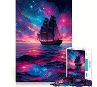 Puzzle Difficile Naviguer Travers Le Cosmos pour Adultes, 1000 pièces, Jeu de logique Pure, activité Domicile, découpe Nette, Joli Cadeau (38x52cm)