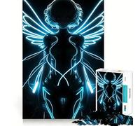 Puzzle Difficile Neon Light Electron Fairy pour Adultes, 1000 pièces, Jouet de Train logique, Moment paisible, découpe Lisse, Cadeau de qualité supérieure (38x52cm)