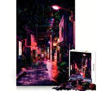Puzzle Difficile Nuits pluvieuses pour Adultes, 1000 pièces, Jeu de logique Pure, activité la Maison, découpe Nette, Joli Cadeau (38x52cm)