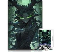 Puzzle Difficile « Nymphe des Bois aux Yeux Verts » pour Adultes, 1000 pièces, Jeu éducatif Stimulant l'esprit, Cadeau Unique à Forte Valeur sentimentale, Dimensions:50x75cm
