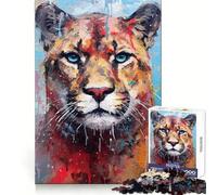Puzzle Difficile Palette Puma Painting pour Adultes, 1000 pièces, Puzzle de mémoire Facile à Assembler, Cadeau Artistique (50x75cm)