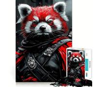 Puzzle Difficile Panda Roux Guerrier pour Adultes, 1000 pièces, Jeu de logique et d'adresse, à Partager en Famille, pièce de Collection (38x26cm)
