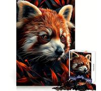Puzzle Difficile Panda Roux Mon ami Rigolo pour Adultes, 1000 pièces, Jeu intellectuel, Moment de détente, découpe de qualité, Cadeau Exquis (38x52cm)