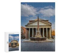 Puzzle Difficile Pantheon Rome Italy Poster pour Adultes, 300 PCS, comme Pause Créative pour Les Amateurs Patients, pour Les Soirées Jeux
