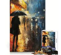 Puzzle Difficile Parapluie de Nuit pour Adultes, 1000 pièces, Jeu de logique Solide, Amusant et Simple, découpe de précision, Cadeau de Noël (38x52cm)