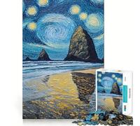 Puzzle Difficile Paysage de Ciel étoilé pour Adultes, 1000 pièces, Jeu Intelligent, Amusant et décontracté, découpe précise, Cadeau Artistique 38x26cm