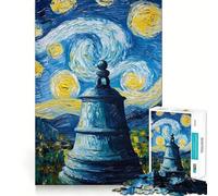 Puzzle Difficile Paysage de Ciel étoilé pour Adultes, 1000 pièces, Version améliorée, Doux et Relaxant, découpe Nette, Cadeau Unique 50x75cm