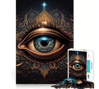 Puzzle Difficile Perception du troisième œil pour Adultes, 1000 pièces, renforce la mémoire, soulage Le Stress, Bords de qualité supérieure, pièce d'art 50x75cm