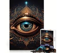 Puzzle Difficile Perception du troisième œil pour Adultes, 1000 pièces, renforce la mémoire, soulage Le Stress, Bords de qualité supérieure, pièce d'art 50x75cm