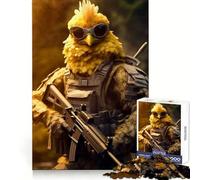 Puzzle Difficile Poule Soldat pour Adultes, 1000 pièces, Casse-tête Mental, détente et Art Assembler, Cadeau spécial (38x26cm)
