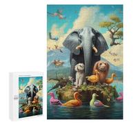 Puzzle Difficile pour Adultes 1000 PCS Animals in Harmony with Nature Puzzles pour Adultes, Jouet, Décoration Murale, Défi Éducatif De Course De Vitesse Manuelle 1000 PCS