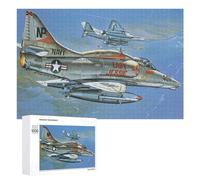 Puzzle Difficile pour Adultes 1000 PCS Douglas A4 Skyhawk Casse-tête pour Adultes, Jeu De Réflexion, Cadeau d'anniversaire, Cadeaux, 1000 PCS