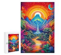 Puzzle Difficile pour Adultes 1000 PCS Enchanted Tropical Paradise Puzzles pour Adultes, Jouet, Décoration Murale, Défi Éducatif De Course De Vitesse Manuelle 1000 PCS