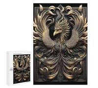 Puzzle Difficile pour Adultes 1000 PCS Epic Golden Phoenix Casse-tête pour Adultes, Jeu De Réflexion, Cadeau d'anniversaire, Cadeaux, 1000 PCS