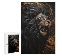 Puzzle Difficile pour Adultes 1000 PCS Fierce Lion Puzzles pour Adultes - Jeu Familial - pour S'amuser en Famille - Un pour Les Amateurs De Jeux 1000 PCS
