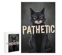 Puzzle Difficile pour Adultes 1000 PCS Funny Angry Cat Puzzles pour Adultes - Jeu Familial - pour S'amuser en Famille - Un pour Les Amateurs De Jeux 1000 PCS