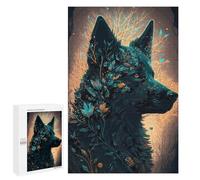 Puzzle Difficile pour Adultes 1000 PCS German Shepherd Dog Forest Puzzles pour Adultes - Jeu Familial - pour S'amuser en Famille - Un pour Les Amateurs De Jeux 1000 PCS