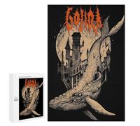 Puzzle Difficile pour Adultes 1000 PCS Gothic Whale Castle Puzzles pour Adultes - Jeu Familial - pour S'amuser en Famille - Un pour Les Amateurs De Jeux 1000 PCS