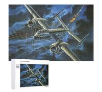 Puzzle Difficile pour Adultes 1000 PCS Heinkel He219 Night Duel Casse-tête pour Adultes, Jeu De Réflexion, Cadeau d'anniversaire, Cadeaux, 1000 PCS