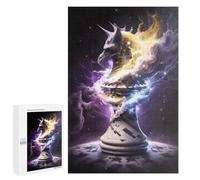 Puzzle Difficile pour Adultes 1000 PCS Magical Chess Piece Unleashed Puzzles pour Adultes, Jouet, Décoration Murale, Défi Éducatif De Course De Vitesse Manuelle 1000 PCS
