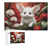 Puzzle Difficile pour Adultes 1000 PCS Magical Forest Bunny Puzzles pour Adultes, Jouet, Décoration Murale, Défi Éducatif De Course De Vitesse Manuelle 1000 PCS