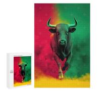 Puzzle Difficile pour Adultes 1000 PCS Rasta Bull Puzzles pour Adultes - Jeu Familial - pour S'amuser en Famille - Un pour Les Amateurs De Jeux 1000 PCS