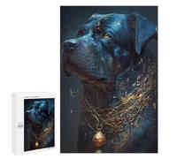 Puzzle Difficile pour Adultes 1000 PCS Rottweiler Dog Puzzles pour Adultes - Jeu Familial - pour S'amuser en Famille - Un pour Les Amateurs De Jeux 1000 PCS