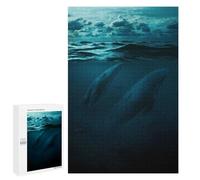 Puzzle Difficile pour Adultes 1000 PCS The Big Whalles Puzzles pour Adultes - Jeu Familial - pour S'amuser en Famille - Un pour Les Amateurs De Jeux 1000 PCS