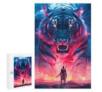 Puzzle Difficile pour Adultes 1000 PCS Titanic Tiger Encounter Puzzles pour Adultes, Jouet, Décoration Murale, Défi Éducatif De Course De Vitesse Manuelle 1000 PCS