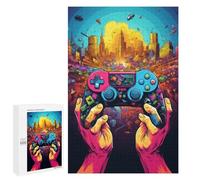 Puzzle Difficile pour Adultes 1000 PCS Vibrant Gaming Adventure Puzzles pour Adultes, Jouet, Décoration Murale, Défi Éducatif De Course De Vitesse Manuelle 1000 PCS