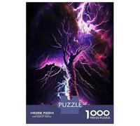 Puzzle Difficile pour Adultes 1000 Pièces Abstract Lightning Strike Puzzles pour Adultes - Jeux Relaxants - Améliore La Mémoire pour Les Joueurs 52x38cm/1000pcs