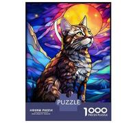 Puzzle Difficile pour Adultes 1000 Pièces American Short Hair Redmon Puzzles pour Adolescents Jeu Familial Vacances À La Maison Passer Le Temps Difficile À Compléter 52x38cm/1000pcs