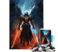 Puzzle Difficile pour Adultes 1000 pièces Archange de la Justice Activités Amusantes à la Maison Activités familiales Jeux Amusants Convient aux 14 Ans et Plus 38x52cm