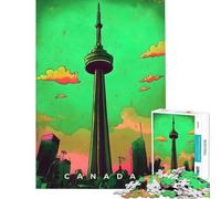 Puzzle Difficile pour Adultes 1000 pièces Art de Propagande Canadien Jeu éducatif et Relaxant Cadeau d'anniversaire (Taille 50x75cm)