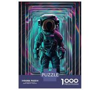 Puzzle Difficile pour Adultes 1000 Pièces Astronaut Space Portal Puzzles pour Adultes, Jouets À Monter Soi-même, Améliorent La Mémoire, Cadeau d'anniversaire, Cadeaux, 38x26cm/1000pcs
