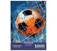 Puzzle Difficile pour Adultes 1000 Pièces Ball in Net Soccer Puzzle Anti-Stress, Jeu D'analyse Et De Logique, Cadeau d'anniversaire, Cadeaux, 70x50cm/1000pcs