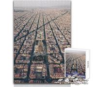 Puzzle Difficile pour Adultes,1000 pièces,Barcelone Jeu Pratique,décoration idéale,Jouet Anti-Stress Dimensions : 38x52cm