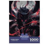 Puzzle Difficile pour Adultes 1000 Pièces Black Kitsune Power Puzzle, Jouet, Décoration Murale, Cadeau D'analyse Et De Logique pour Les Amis Et La Famille 70x50cm/1000pcs