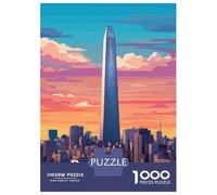 Puzzle Difficile pour Adultes 1000 Pièces Buenos Aires Skyline Puzzle Anti-Stress, Jeu D'analyse Et De Logique, Cadeau d'anniversaire, Cadeaux, 52x38cm/1000pcs