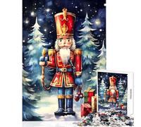 Puzzle Difficile pour Adultes 1000 pièces Casse-Noisette Aquarelle avec Cadeaux de Noël décoration intérieure Jouet Cadeau Amusant Jeu Familial Chaque pièce est Unique Dimensions 50x75cm