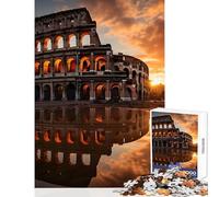Puzzle Difficile pour Adultes 1000 pièces Colisée Empire Romain Jouet Anti-Stress Cadeau Amusant Jeu éducatif défi éducatif Dimensions 38x52cm
