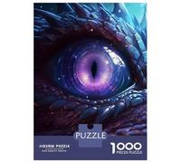 Puzzle Difficile pour Adultes 1000 Pièces Cosmic Dragon Amethyst Eye Puzzles pour Adolescents Jeu Manuel Vacances À La Maison Passer Le Temps pour Les Joueurs 38x26cm/1000pcs