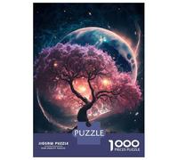 Puzzle Difficile pour Adultes 1000 Pièces Cosmic Sakura Tree(2) Puzzle Adulte Jeu Manuel pour S'amuser en Famille Un Défi À Relever 70x50cm/1000pcs