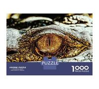 Puzzle Difficile pour Adultes 1000 Pièces Crocodile Eye Puzzles pour Adultes, Jouets À Monter Soi-même, Améliorent La Mémoire, Cadeau d'anniversaire, Cadeaux, 38x26cm/1000pcs