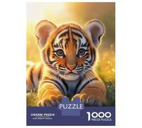 Puzzle Difficile pour Adultes 1000 Pièces Cute Tiger Cub Baby Puzzles pour Adultes, Jouets À Monter Soi-même, Améliorent La Mémoire, Cadeau d'anniversaire, Cadeaux, 52x38cm/1000pcs