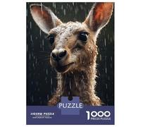 Puzzle Difficile pour Adultes 1000 Pièces Cute Wet Kangaroo Puzzle Anti-Stress, Jeu D'analyse Et De Logique, Cadeau d'anniversaire, Cadeaux, 52x38cm/1000pcs