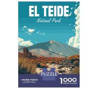 Puzzle Difficile pour Adultes 1000 Pièces El Teide National Park Puzzles pour Adolescents Jeu Manuel Vacances À La Maison Passer Le Temps pour Les Joueurs 38x26cm/1000pcs