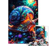 Puzzle Difficile pour Adultes 1000 pièces Escargot psychédélique Activités Amusantes à la Maison Défi Difficile Jouet Décoration Murale À partir de 14 Ans (38x26cm)